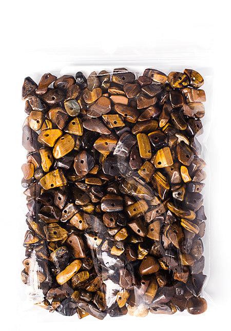 Semi-Precious Chips Loose 100g/Bag Tiger Eye