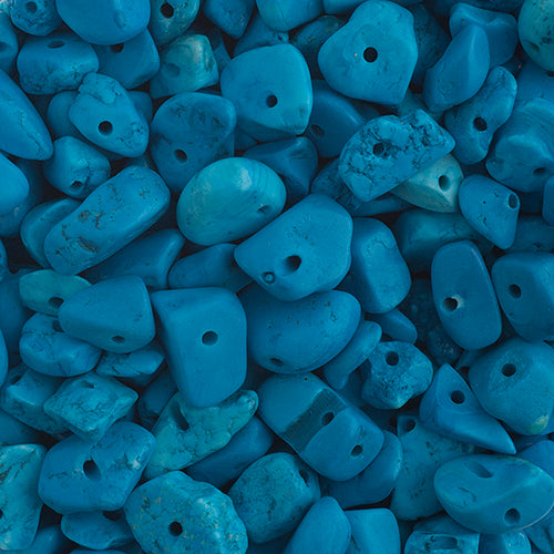 Semi-Precious Chips Loose 100g/Bag Turquoise Dyed Cat Eye