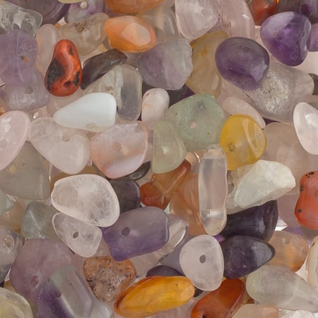 Semi-Precious Chips Loose 100g/Bag Quartz Mix