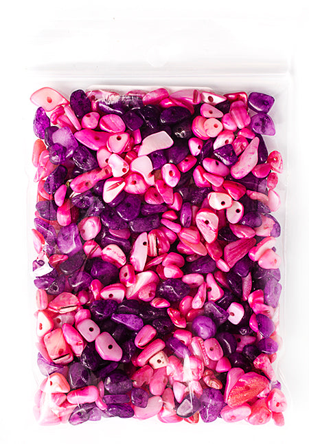 Semi-Precious Chips Loose 100g/Bag Hawaii Mix Mother of Pearl