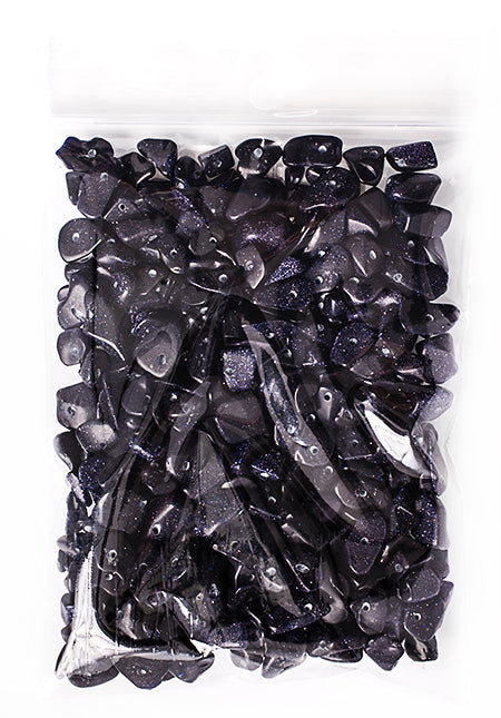 Semi-Precious Chips Loose 100g/Bag Blue Goldstone