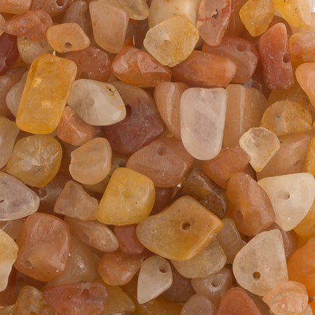 Semi-Precious Chips Loose 100g/Bag Carnelian Mix