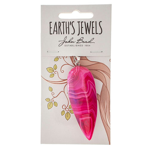 Semi-Precious Pendant Agate Approx 45mm Amethyst Blend Pendulum