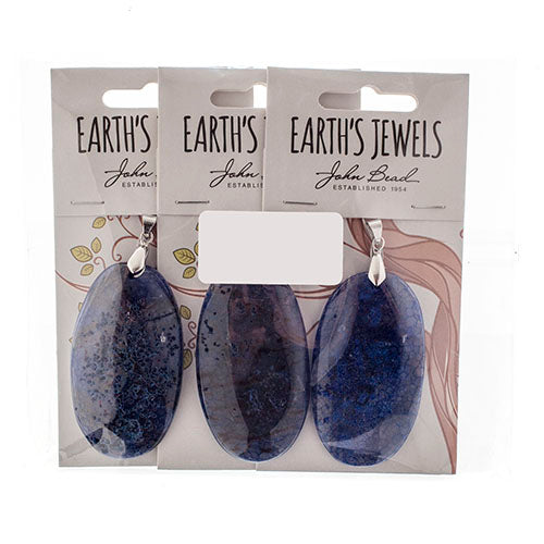 Semi-Precious Pendant Agate Approx 55mm Oval 