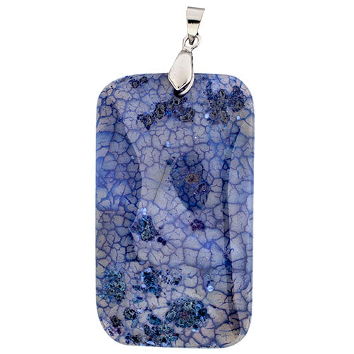 Semi-Precious Pendant Agate Approx 55mm Rectangle