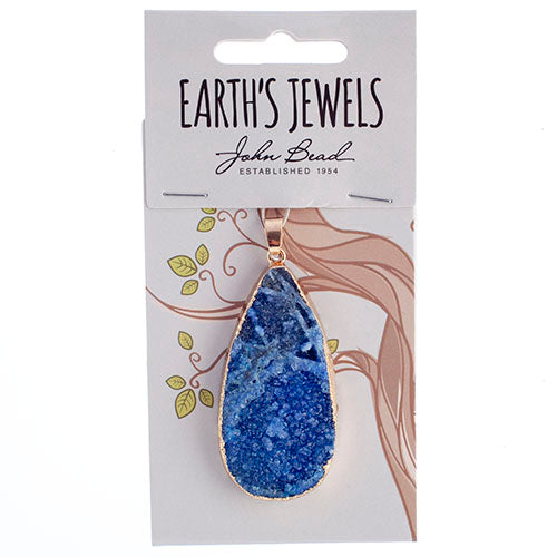 Semi-Precious Pendant Agate Approx 50mm Teardrop 