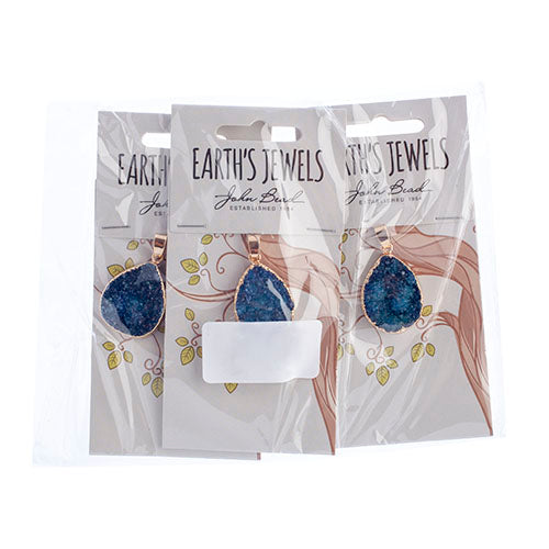 Semi-Precious Pendant Agate Approx 21mm Teardrop 