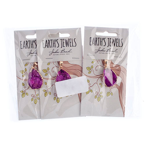 Semi-Precious Pendant Agate Approx 21mm Teardrop 