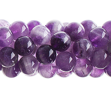 Semi-Precious 16in Dogteeth Amethyst Natural