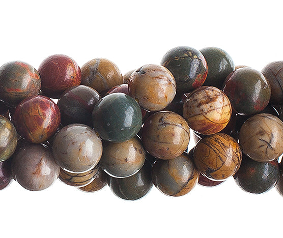 Semi-Precious 16in Picasso Jasper Natural