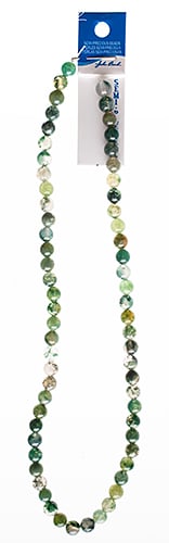 Semi-Precious 16in Moss Agate Natural