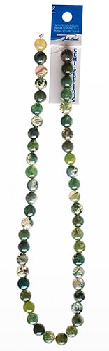 Semi-Precious 16in Moss Agate Natural