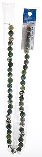 Semi-Precious 16in Moss Agate Natural