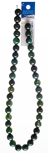 Semi-Precious 16in Moss Agate Natural