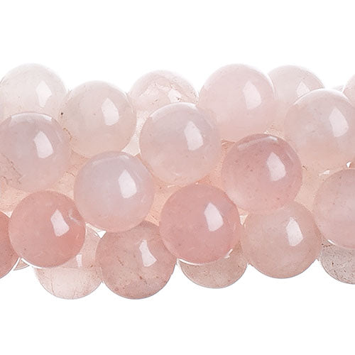 Semi-Precious Beads Round Rose Quartz Natural