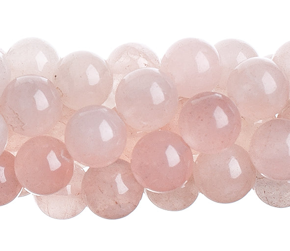 Semi-Precious Beads Round Rose Quartz Natural