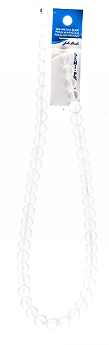 Semi-Precious Beads Clear Frosted Quartz Natural