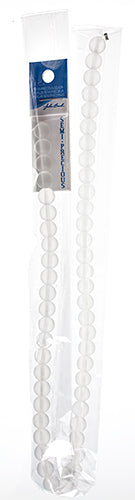 Semi-Precious Beads Clear Frosted Quartz Natural