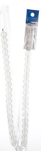 Semi-Precious Beads Clear Frosted Quartz Natural