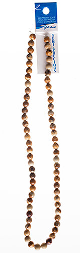 Semi-Precious Beads Picture Jasper Natural