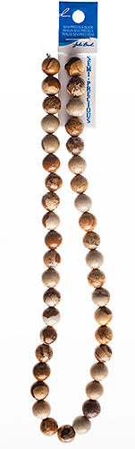 Semi-Precious Beads Picture Jasper Natural