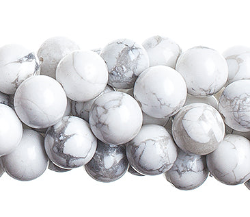 Semi-Precious Beads Howlite Natural