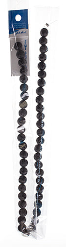 Semi-Precious Beads Black Lava Natural