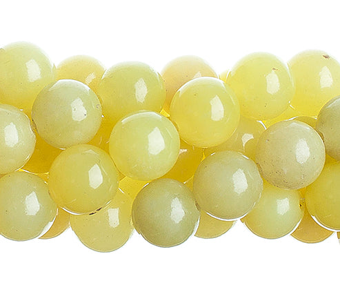 Semi-Precious Beads Lemon Jade Natural