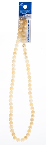 Semi-Precious Beads Yellow Jade Natural