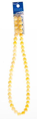 Semi-Precious Beads Yellow Jade Natural