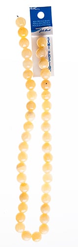Semi-Precious Beads Yellow Jade Natural