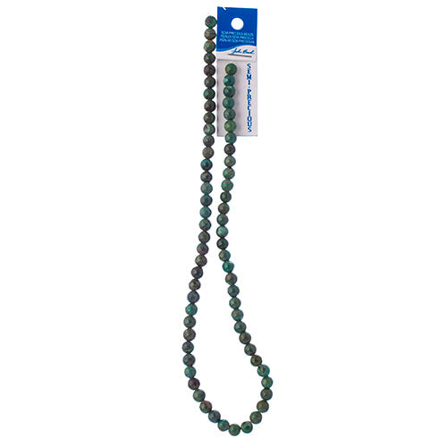 Semi-Precious Beads 16in Turquoise Natural Round
