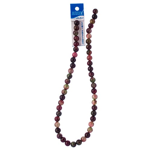 Semi-Precious 16in Tourmaline Natural Dyed Round