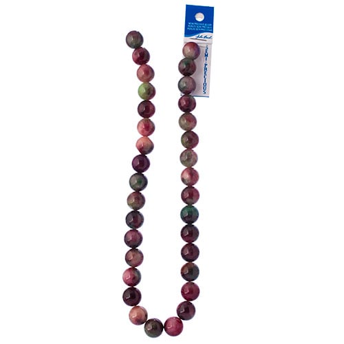 Semi-Precious 16in Tourmaline Natural Dyed Round