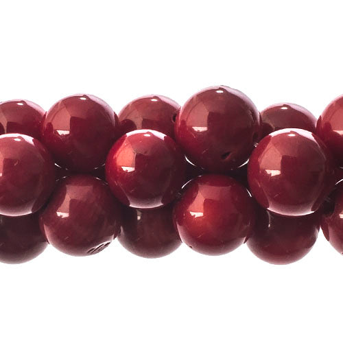 Semi-Precious Beads Bamboo Coral Natural Dyed Round