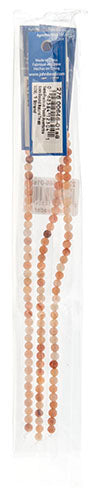 Semi-Precious Beads Peach Aventurine Natural Round 7in Strung