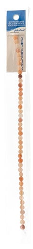 Semi-Precious Beads Peach Aventurine Natural Round 7in Strung