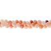 Semi-Precious Beads Peach Aventurine Natural Round 7in Strung