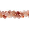 Semi-Precious Beads Peach Aventurine Natural Round 7in Strung