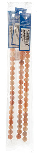 Semi-Precious Beads Peach Aventurine Natural Round 7in Strung