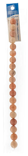 Semi-Precious Beads Peach Aventurine Natural Round 7in Strung