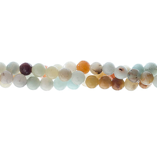 Semi-Precious Beads Amazonite Natural Round 7in Strung