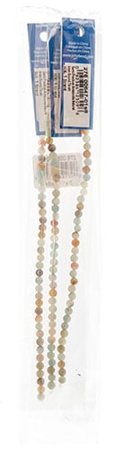 Semi-Precious Beads Amazonite Natural Round 7in Strung