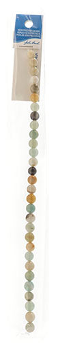 Semi-Precious Beads Amazonite Natural Round 7in Strung