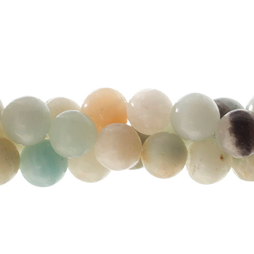Semi-Precious Beads Amazonite Natural Round 7in Strung