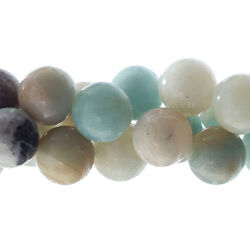Semi-Precious Beads Amazonite Natural Round 7in Strung