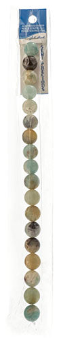 Semi-Precious Beads Amazonite Natural Round 7in Strung