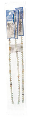 Semi-Precious Beads Amazonite Natural Matt Strung Round