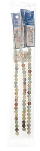 Semi-Precious Beads Amazonite Natural Matt Strung Round