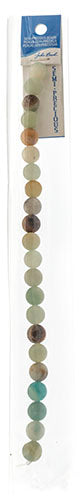 Semi-Precious Beads Amazonite Natural Matt Strung Round